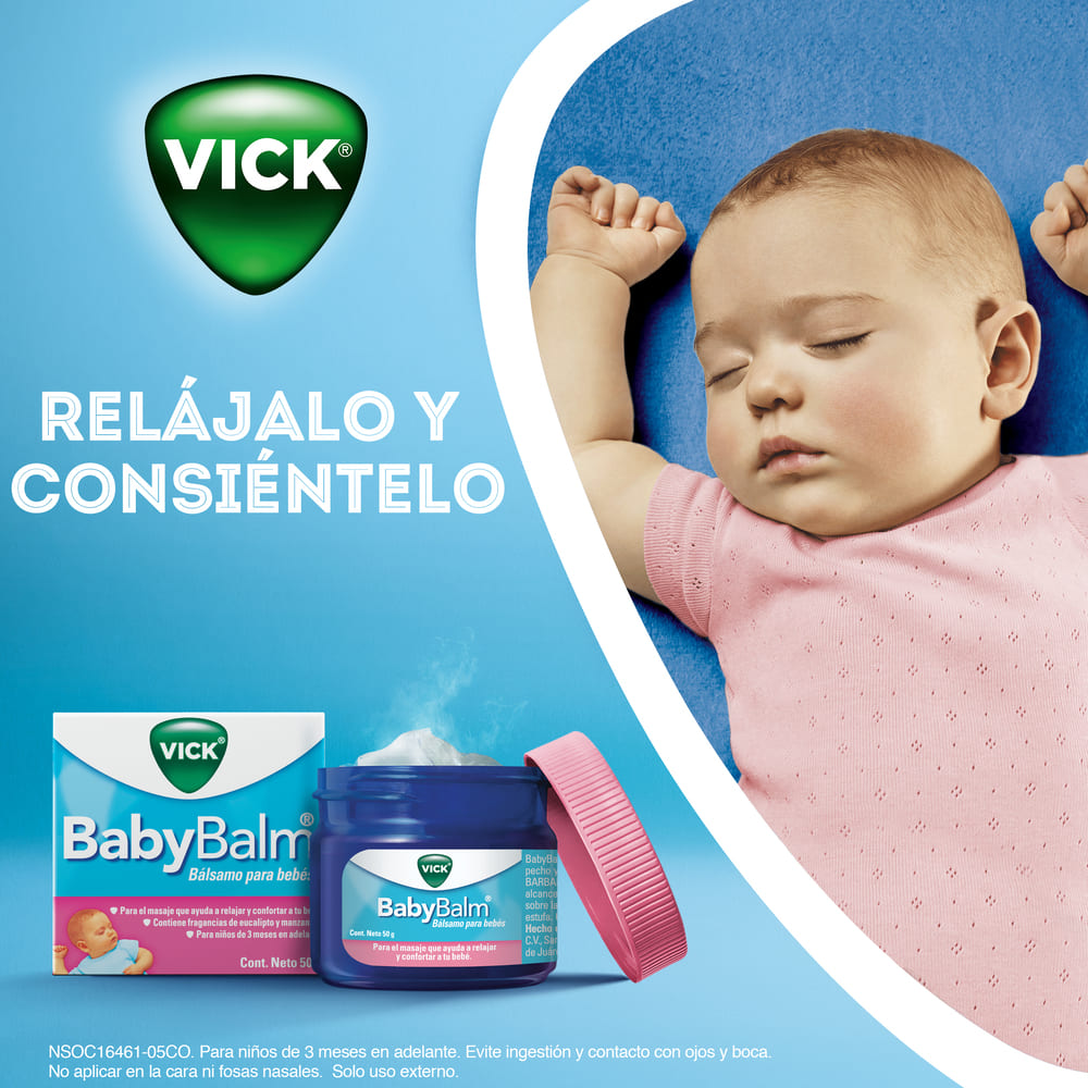 Vick BabyBalm Bálsamo Relajante Para Bebés 50 g 